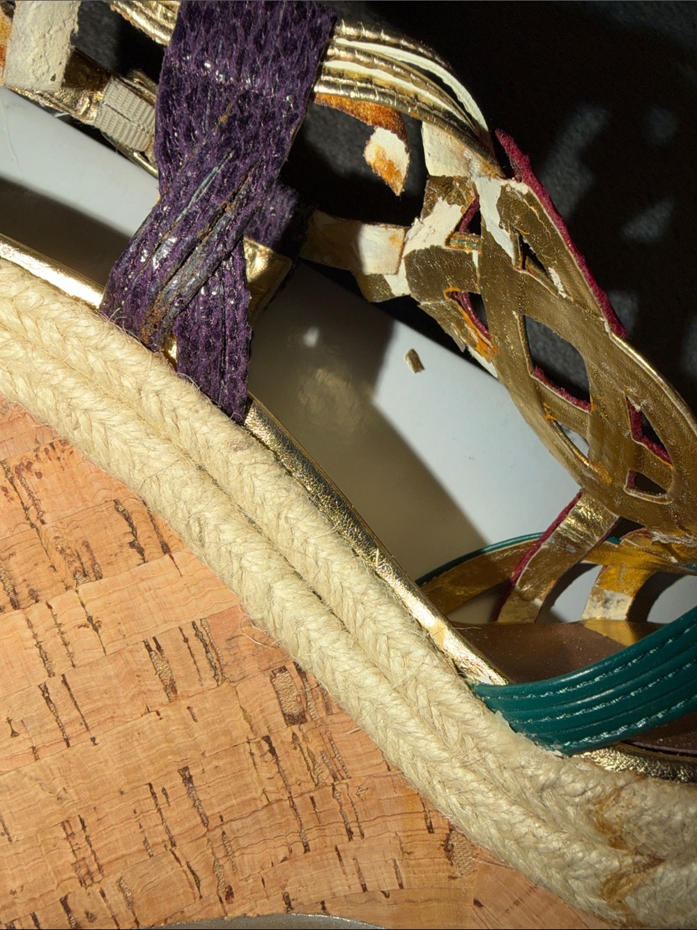 Steve Madden Cereall bright multi wedge 6 1/2 - Picture 6 of 8